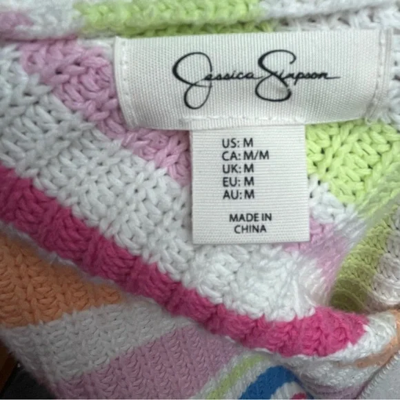 Jessica Simpson Multicolor Striped Cardigan - Picture 6 of 7